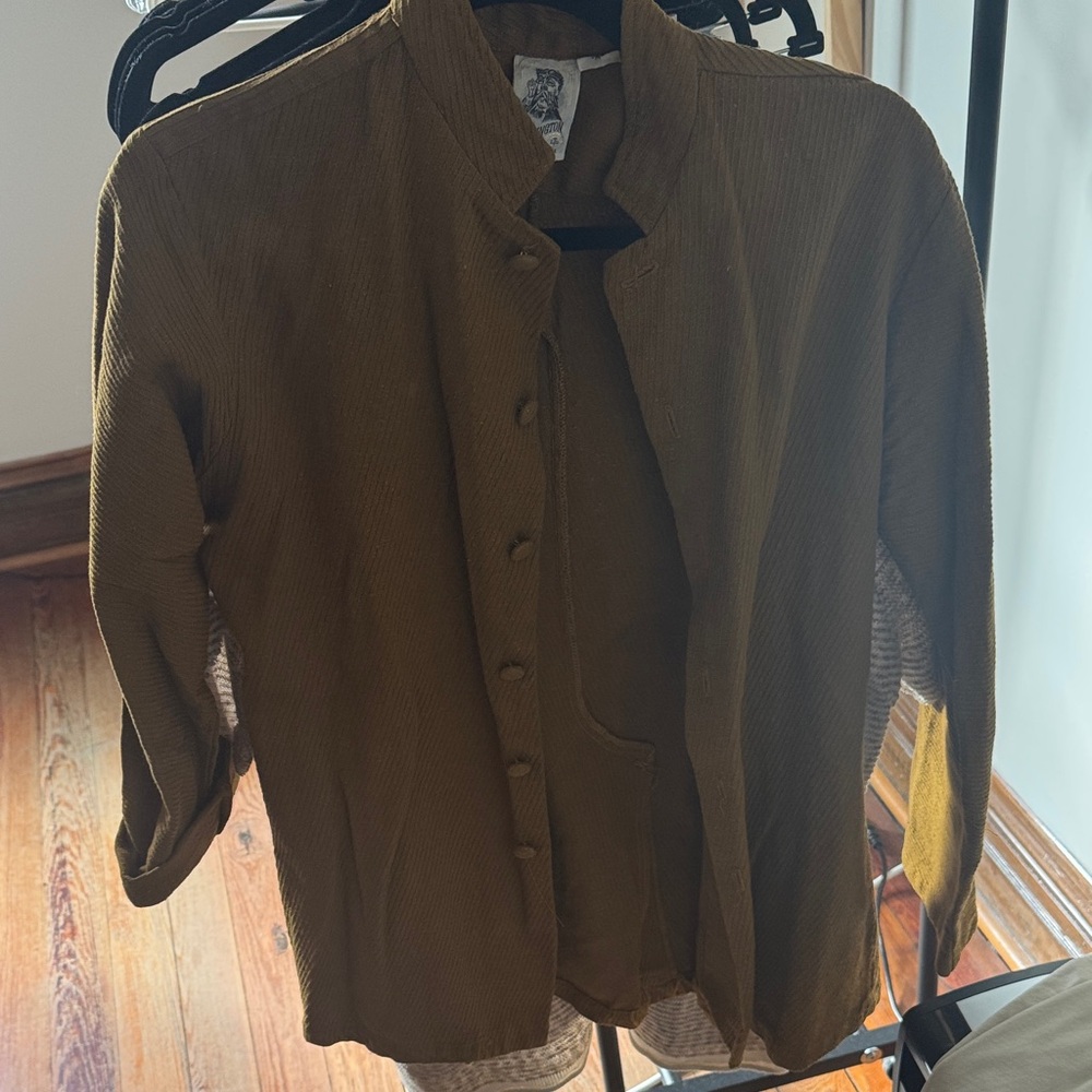 Men's Brown Shirt Jacket